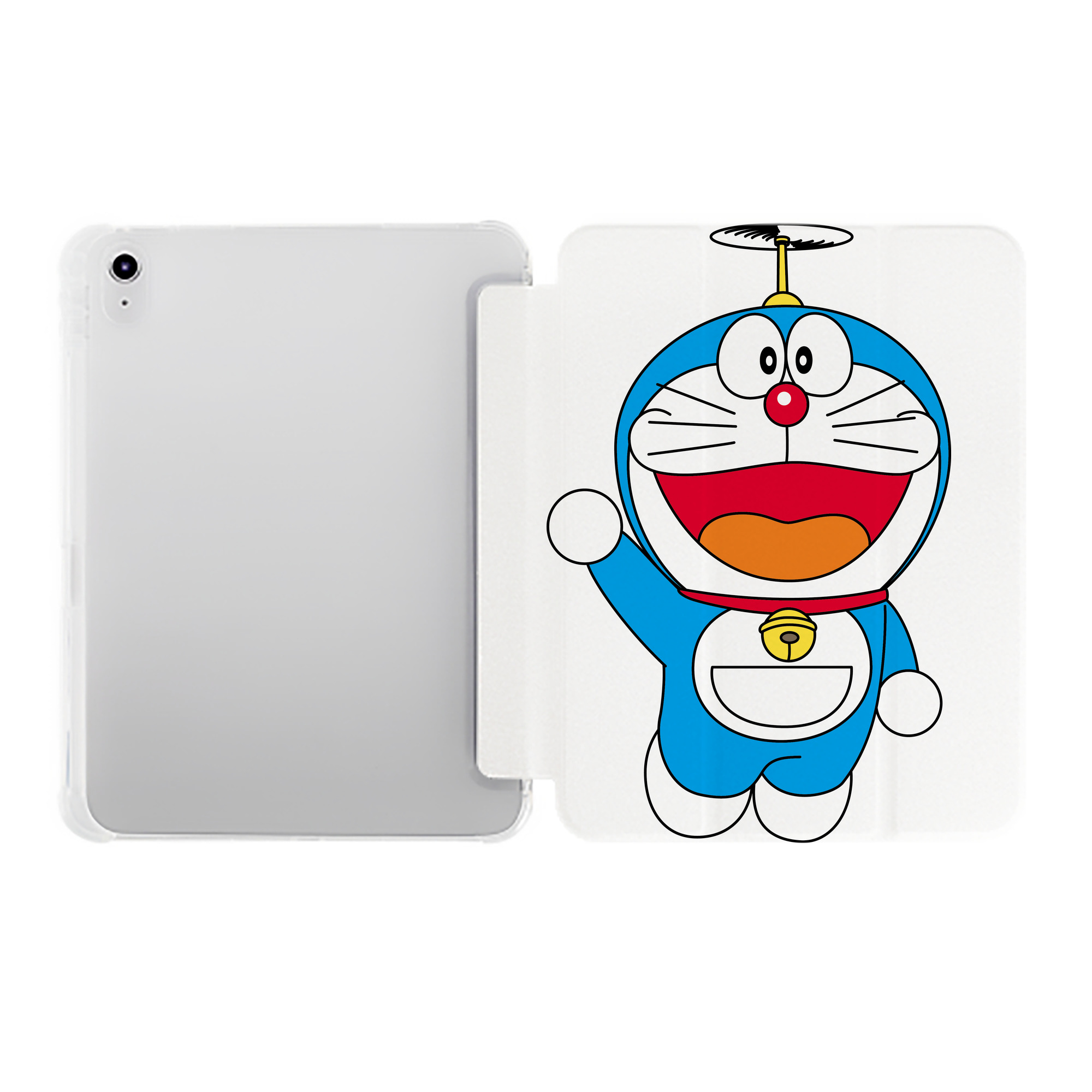 （画像用） ドラえもん Doraemon IPad ケース ペン収納付き 三つ折りスタンド PUレザー×シリコン 対応機種9.5/10.5/10.9インチ